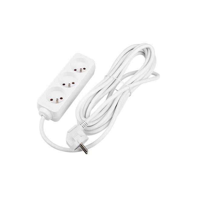 Prelungitor standard cu 3 prize, protectie suprasarcina, IP20, 5 m, PVC, PP - imagine 5